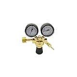 Manoreductor nitrógeno hasta 50Bar. Manguera de 3metros 280bares. Normas EN-562 EN-585. Con valvula de seguridad y llave de corte. Toma de salida 1/4" SAE. Protección de caucho en manometros. Escala manómetros alta de 0 a 315Bar.