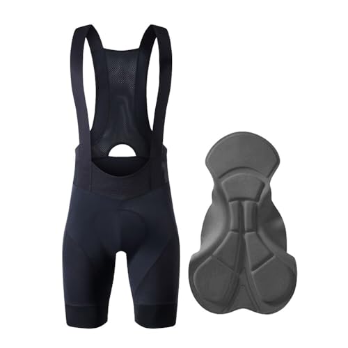 Pantalones cortos acolchados, pantalones cortos de ciclismo, pantalones cortos de ciclismo con tirantes para hombre, ropa para exteriores, ciclismo, mallas acolchadas con tirantes, ropa de ciclismo