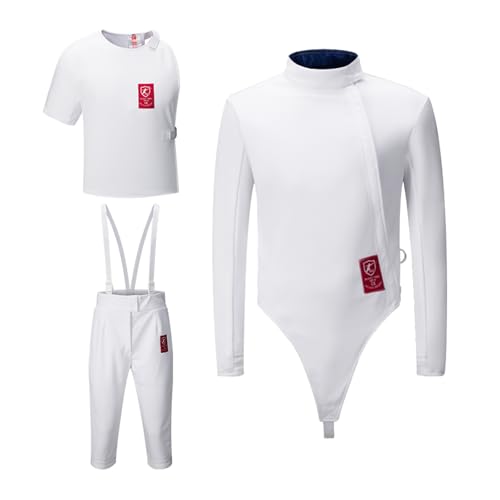 WRYSQBHJYB Traje de Entrenamiento de Esgrima, Traje de Uniforme de Esgrima, Traje de Entrenamiento de Esgrima Anti-puñaladas 350N, Equipo de Esgrima, Mano Derecha(58#)