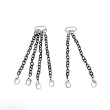 BONKZEBU Anhängerkette aus Metall mit Abschlepphaken, Langlebiges Design für RC-Krane, 2-teiliges Set für Heimwerker, Modellbau-Enthusiasten, Robustes Metall (8CM)