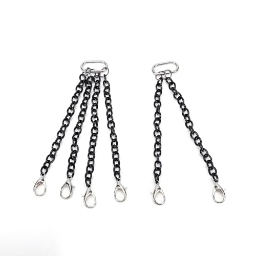 Naroote Crochet de Remorquage Durable de Chaîne de Remorque en Métal pour L'amélioration Décorative de Grue de RC Matériel Polyvalent de Scène de Bricolage en Métal (8CM)