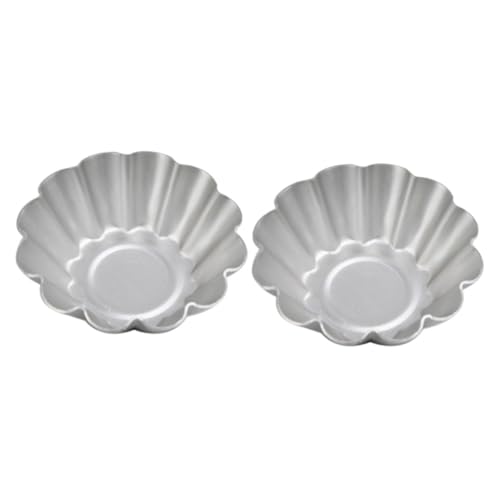 TEMPNAP 2個 アルミ製ノンスティックタルト型 耐熱均一加熱焼型 ケーキ マフィン エッグタルト用 お菓子作り型