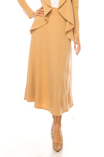 Women's Solid 2-Piece Blazer Skirt Set4