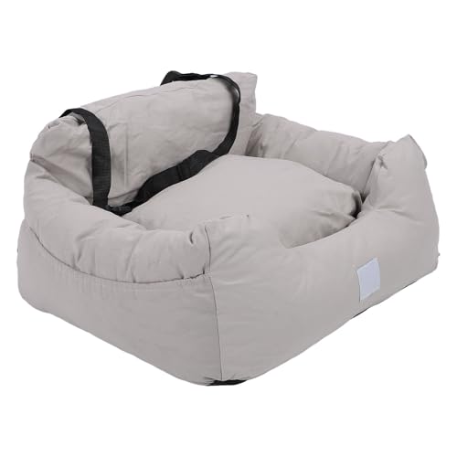 Pet Car Seat, Removable Design, Ideal for Small to Medium Dogs & Cats, Lightweight & Transportable, All Seasons Suitable Dog Car Carrier with Non Slip Base, Puppy Car Travel Bed