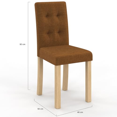 Lot 6 chaises scandinaves capitonnées mix color IDMarket