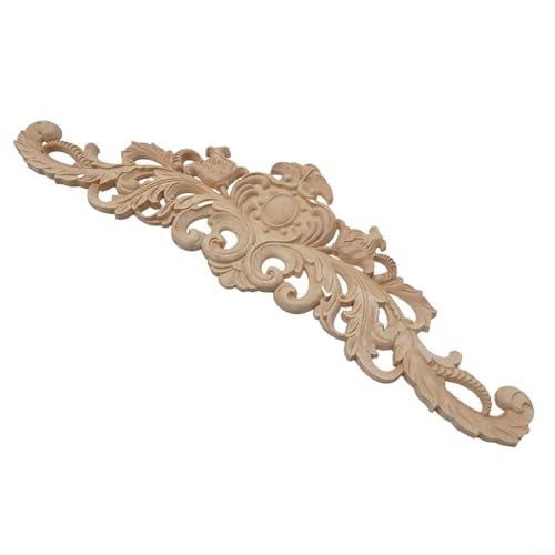 Moulage de fleurs en bois sculpté main pour une décoration chic 40x12cm - 2