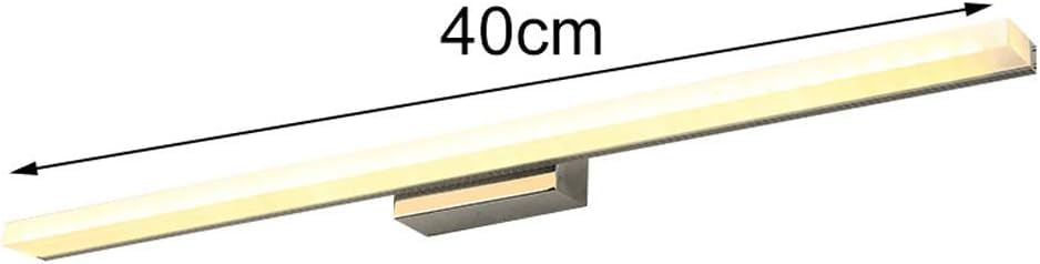 Miroir de salle de bain LED avec applique murale étanche au design épuré