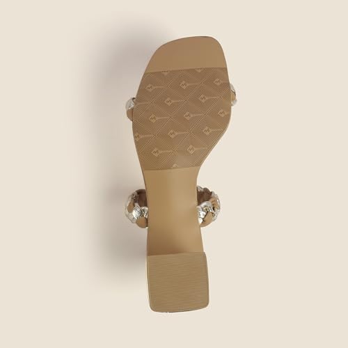 Image of Metro Women's Double Strap Block Heeled Sandals