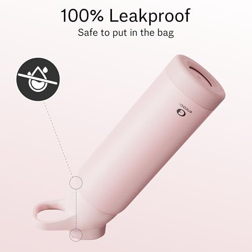 Insulated Water Bottle with Straw - Encool Stainless Steel Water Bottle, Reusable Leakproof and BPA-Free for Sports, Travel, Cold for 24 Hours, 24 oz, Cotton Candy - Image 6