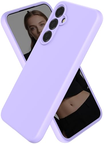 CUZMIGO Liquid Silicone Phone Case for Samsung Galaxy A35 5G, Light Purple