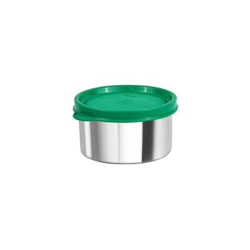 Image of SignoraWare Ample Stainless Steel Container | Airtight & Leakproof | Dishwasher Safe | Durable Storage Solution | Ideal for Kids, Office, School, Picnic & Outdoor Use (225ml | Green)