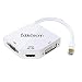 CableDeconn Multi-Function Mini DisplayPort Adapter DP Thunderbolt to HDMI 4k VGA DVI Cable Converter The Cobra Appearance for MacBook Suface Pro Air