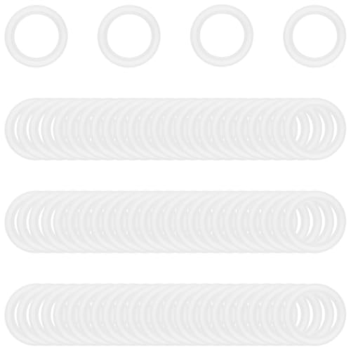 Image of 100PCS 1.5 Inch Tri Clamp Silicone Gaskets for 1.5 inch Tri-Clamp Sanitary Fittings TC O-Ring Seal Gasket