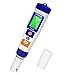 YINMIK Pool Chlor und pH Messgerät, Chlor Messgerät Pool Digital, Salzgehalt Messgerät, pH EC Messgerät Grow, 7 in 1 pH Salz Chlor ORP EC TDS Temperatur Tester für Hydrokultur Aquarien Trinkwasser