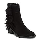 Rocket Dog Yankee Faux Suede Women's Black Heeled Ankle Boots - UK 4