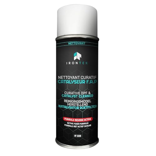 IRONTEK FAP Nettoyant 400ml IT223 | Mousse Professionnelle | Sans Démontage | DPF Reiniger