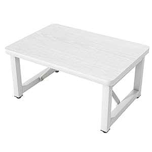 Step Stool Small Step Stool for Adults Wood and Metal Foot Stool One Stepping Stool for Bedside Sofa Side 400 LBS Load Heavy Duty Step White