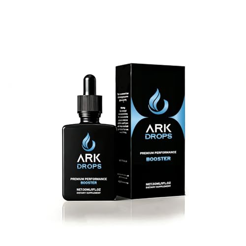 Ark Drops Natural Performance Booster Liquid Drops - Stimulant Free Oxygen & Breath Support Supplement for Athletic Performance - Sustained Energy All-Natural Formula 1 Fl Oz (30ml)