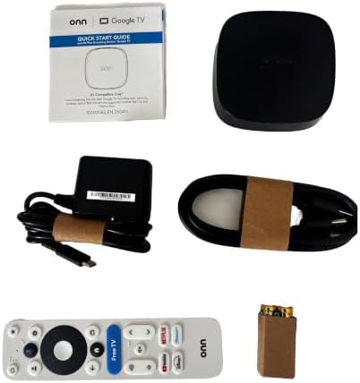 Premium Choice Co Onn 4K Plus Streaming Device with Google TV – 16GB Storage, 2GB RAM, Wi-Fi 6, Dolby Vision & Dolby Atmos, Voice Remote, 4K UHD
