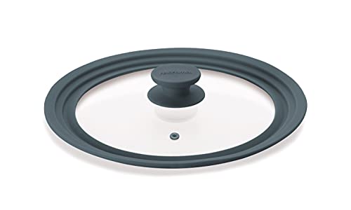 Tescoma Unicover Coperchio, Vetro/Silicone, Grigio, 24x26x28 cm