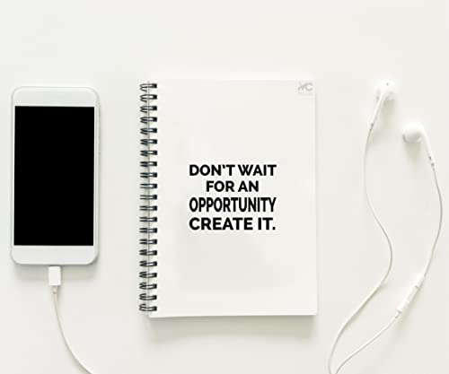 Valiant Collections Don’T Wait For An Opportunity Create It Stickers–Vinyl Decal For Car & Van–Indoor & Outdoor Use For Long Lasting – Waterproof Quote Stickers For Laptop thumb #4