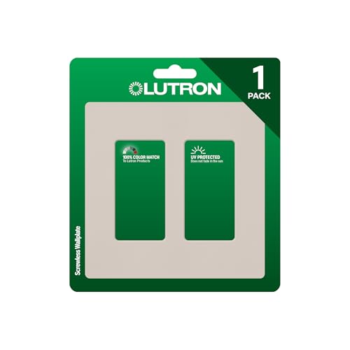 Image of Lutron Claro 2 Gang Decorator /Rocker Wallplate, Satin, Taupe (1-Pack) | SC-2-TP