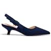 Coutgo Womens Slingback Kitten Heels Pointed Toe D’orsay Bow Dress Shoes