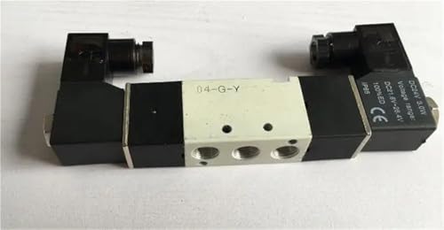 Válvula solenoide 4V120-06 de 5 puertos y 2 posiciones CA 220V transparente 5