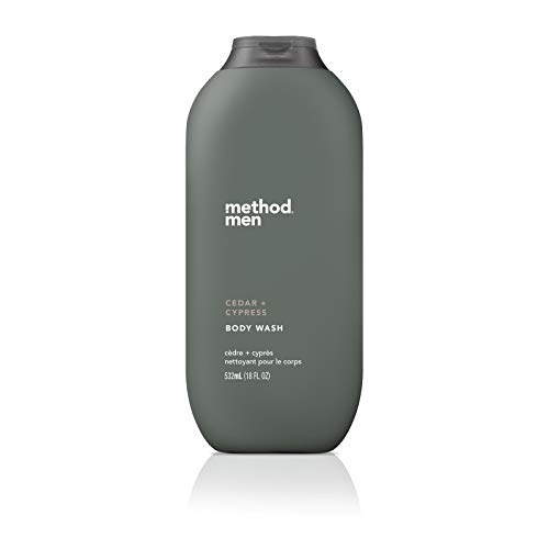 Method Men, Cedar + Cypress Body Wash, 18oz, 18 Fl Oz