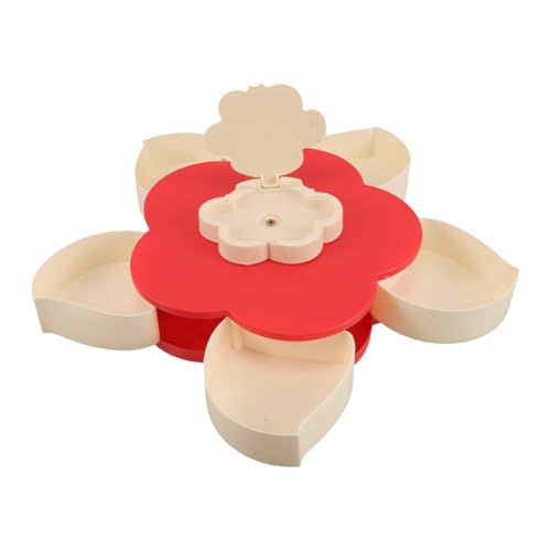 ULTECHNOVO Caja Rotativa para Refrigerios Organizador De Dulces y Frutas para Mesa y Viaje