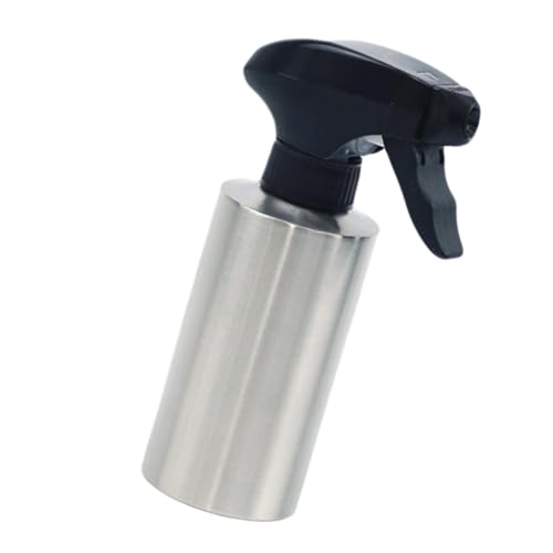 BRIGHTFUFU 1pc Silver Oil Sprayer Bottle Portable Oil Spray Container for Cooking Bbq and Healthy Food Easy to Clean Refillable for Air Fryers Salads and Frying