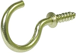 1-1/4 Solid Brass Cup Hook, by Hillman, Single Item, Great Value - Part 851854