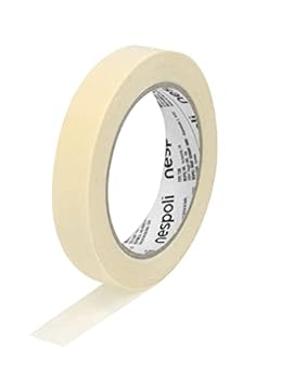 Foto di Nespoli – Nastro Carta Adesivo per Interni 19mm x 50m per Mascheratura Basic, Carta Gommata per Verniciatura Fai da Te - Nastro Imbianchino Facile da Strappare con Aderenza Sicura
