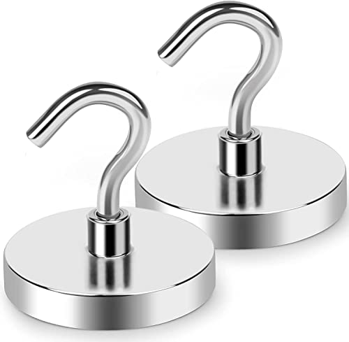 Image of AJB Heavy Duty Magnetic Hooks for Multi-Purpose Hanging(Cruise, Grill, Towel, Keys, Masks, Indoor Hanging, Home, Kitchen, Workplace, Office, School and Garage etc.)