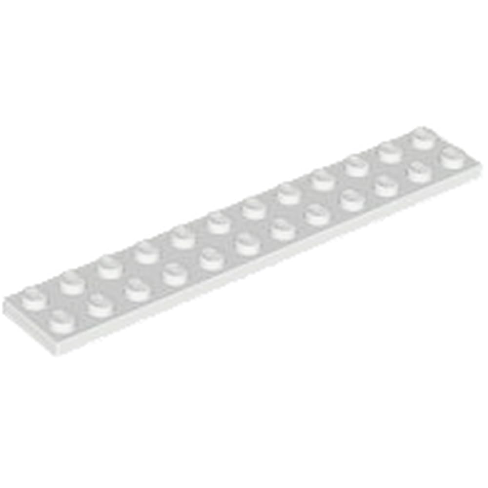 LEGO Plate 2 x 12, Part 2445, Part 2445, Choose Your Colour (White, 10, Bricks) โ image 1