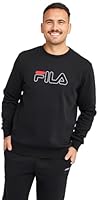 Fila Unisex Classic 2.0 Crew Sweatshirt, Black, Size M