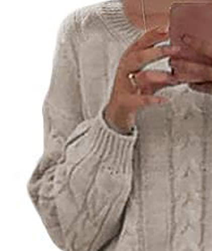 Image of Sexyshine Women's Cable Knit Long Skirt 2 Piece Outfit Chunky Oversized Pullover Sweater Top and Long Pencil Skirt Sets
