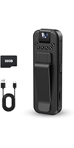 1080P Body Camera Mini Body Camera Video Recorder, 1080P Portable Police Bodycam Spy Camera Pen