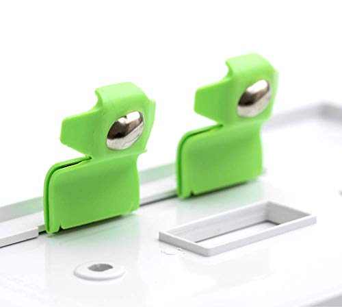 Single - Snappower Switchlight [For Double-Gang Light Switches] - Light Switch Wall Plate With Built-In Led Night Lights - Bright/Dim/Off Options - Auto On/Off Sensor - (Toggle, White) #TOP4