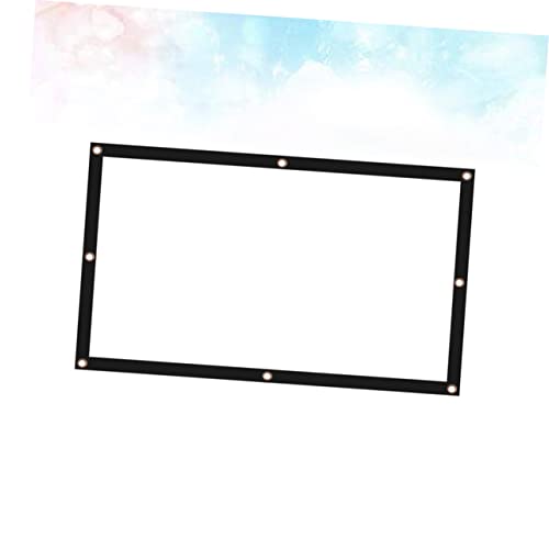 Pantalla manual POPETPOP proyector blanca 120-150 pulgadas miniatura 3