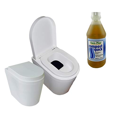 SUN-MAR GTG PORTABLE TOILET KIT With Toilet Cleaning: Perfect for Homes, Tiny Homes, Cottages and Cabins, Boats, Farms, Warehouses, Garages, Barns, Stables, Camper, RV