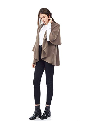 Look By M Women's Draped 4 in 1 Multi Ways Basic Shawl Vest