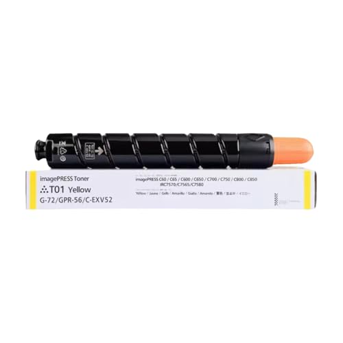 Toner IR C7580 NPG-72 GPR56 jaune haute capacité de rechange pour copieur