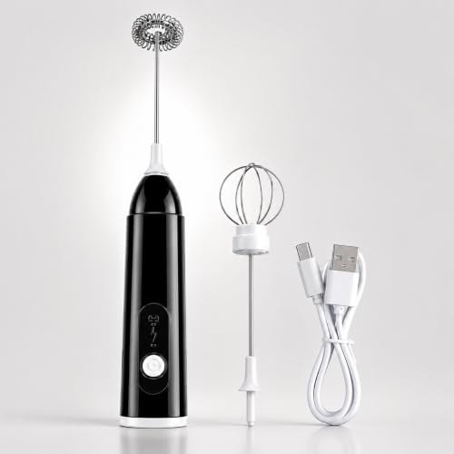 Mini Mixer Elétrico Portátil Recarregável Sem Fio com 3 Velocidad...