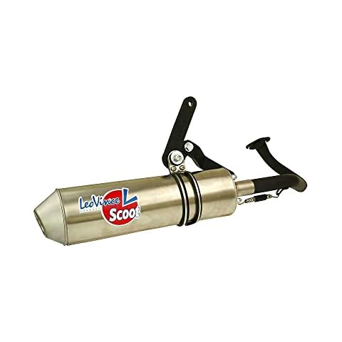 Auspuffanlage LEOVINCE Scoot 4T Edelstahl für KYMCO People S 50cc, Sento, Super 8, Vitality, Yager GT Cover