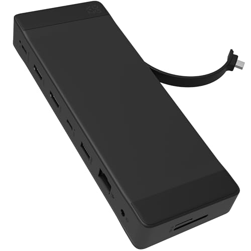ZAGG 9-Port Hub – 2 USB-C, 2 HDMI (4K 60Hz), 1 USB-A (10Gbps), Ethernet, Audio Jack, SD & MicroSD Card Readers - Multi-Device Connectivity for iPadOS, ChromeOS, Android, Windows