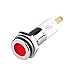 H10F-20R, High Intensity LED Indicator, 10mm Panel Hole, Flat Head Type, Red, 220V AC