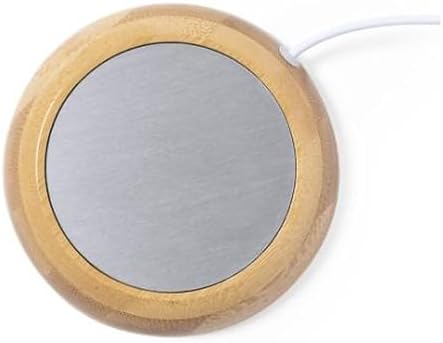 Calentador de Tazas USB de bambú – Posavasos calefactable para Es...