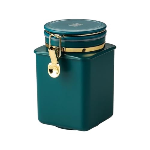 Contenedor hermético para granos de café azul