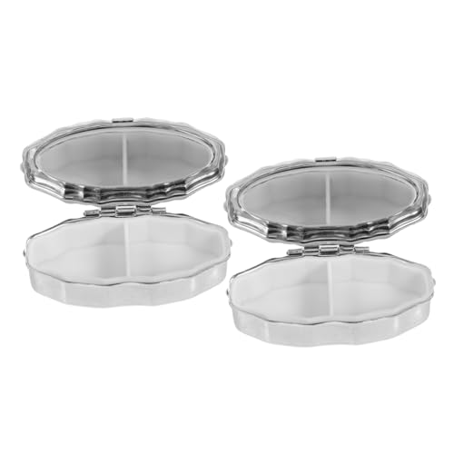 POPETPOP 2���� �{�b�N�X ���^��2�O���b�h�s���{�b�N�X �P�[�X �ė��p�\�ȃP�[�X �J�v�Z���e�� ���s�p�� �i�P�[�X �����ȃg���x���P�[�X �L�������O�I�[�K�i�C�U�[ pp Silver